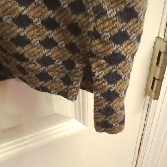 Men's KNIGHTSBRIDGE SIZE L  SHIRT. BROWN/TAN for main. Black AND GRAY ON CUFFS - Picture 5 of 9